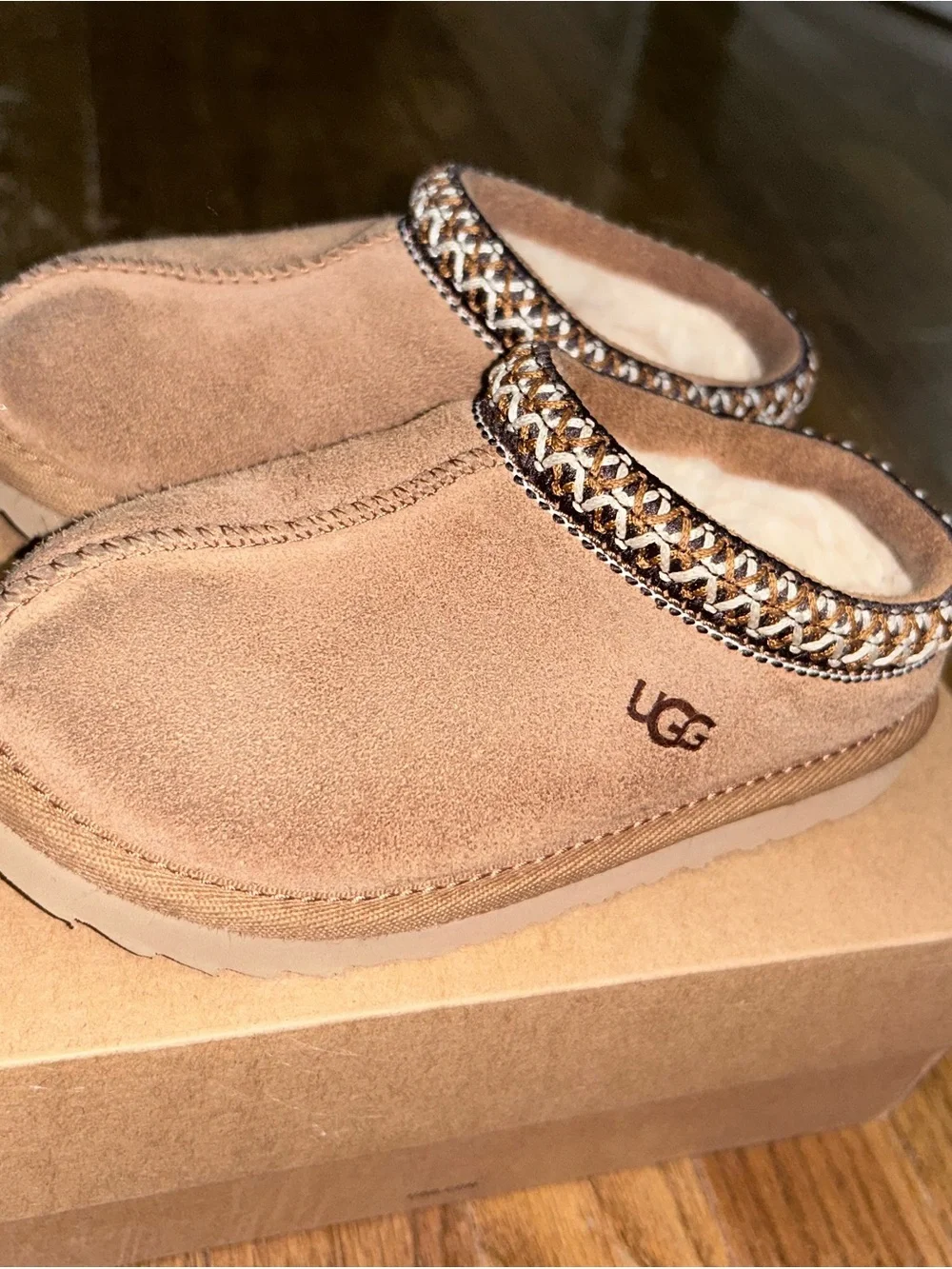 Kids Ugg Moccasins - Tan